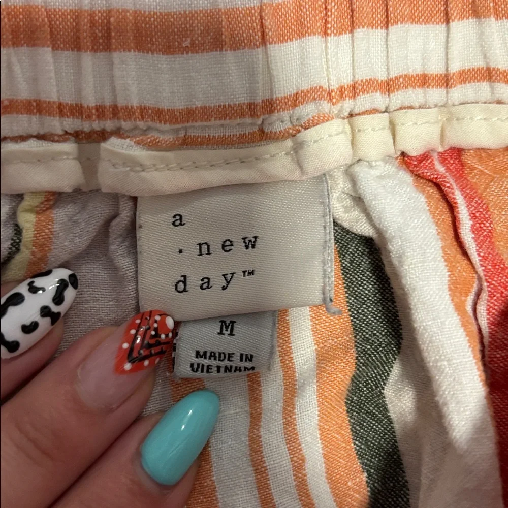 a new day Multicolor Striped A-Line Skirt - Picture 2 of 3